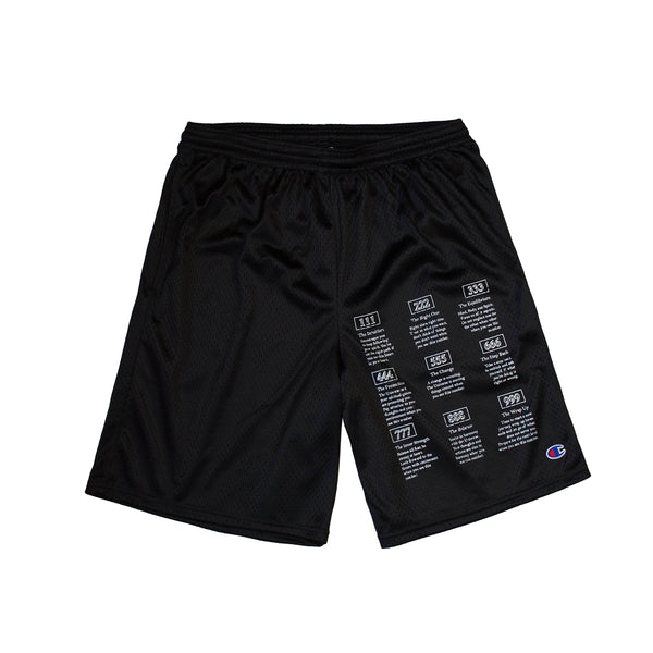 Angel Numbers x Champion Ball Shorts in Black