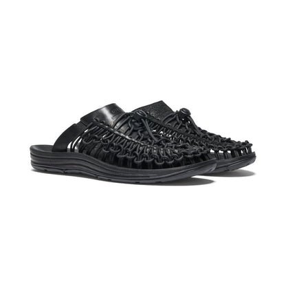 UNEEK Leather Slides x Engineered Garments in Triple Black