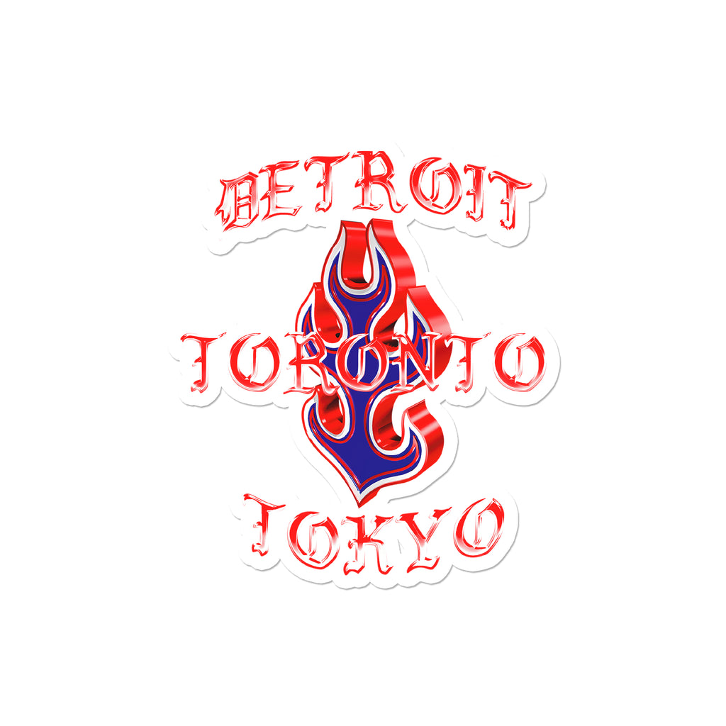 Detroitokyo Pop Up Sticker