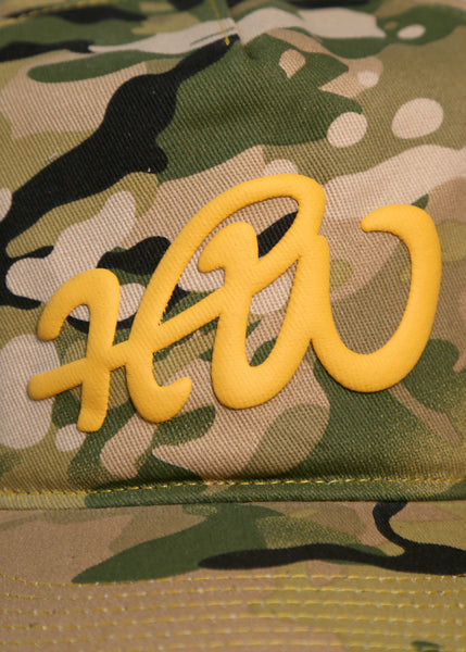 HW Logo 5 Panel Camo Hat