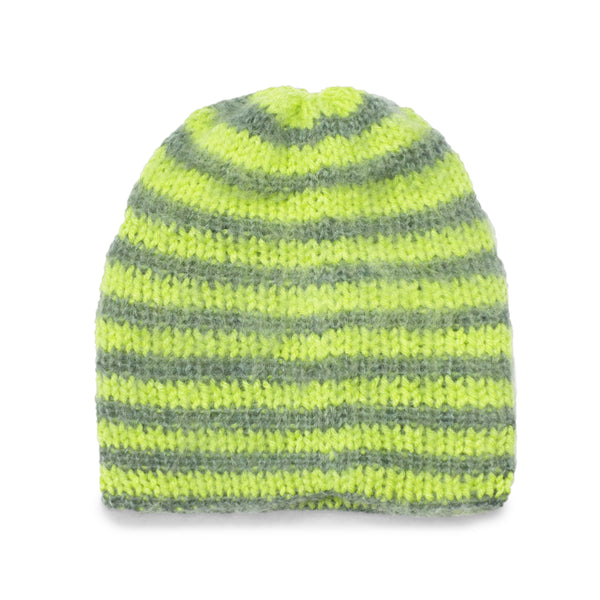 Mohair Toque, Two Tone Green