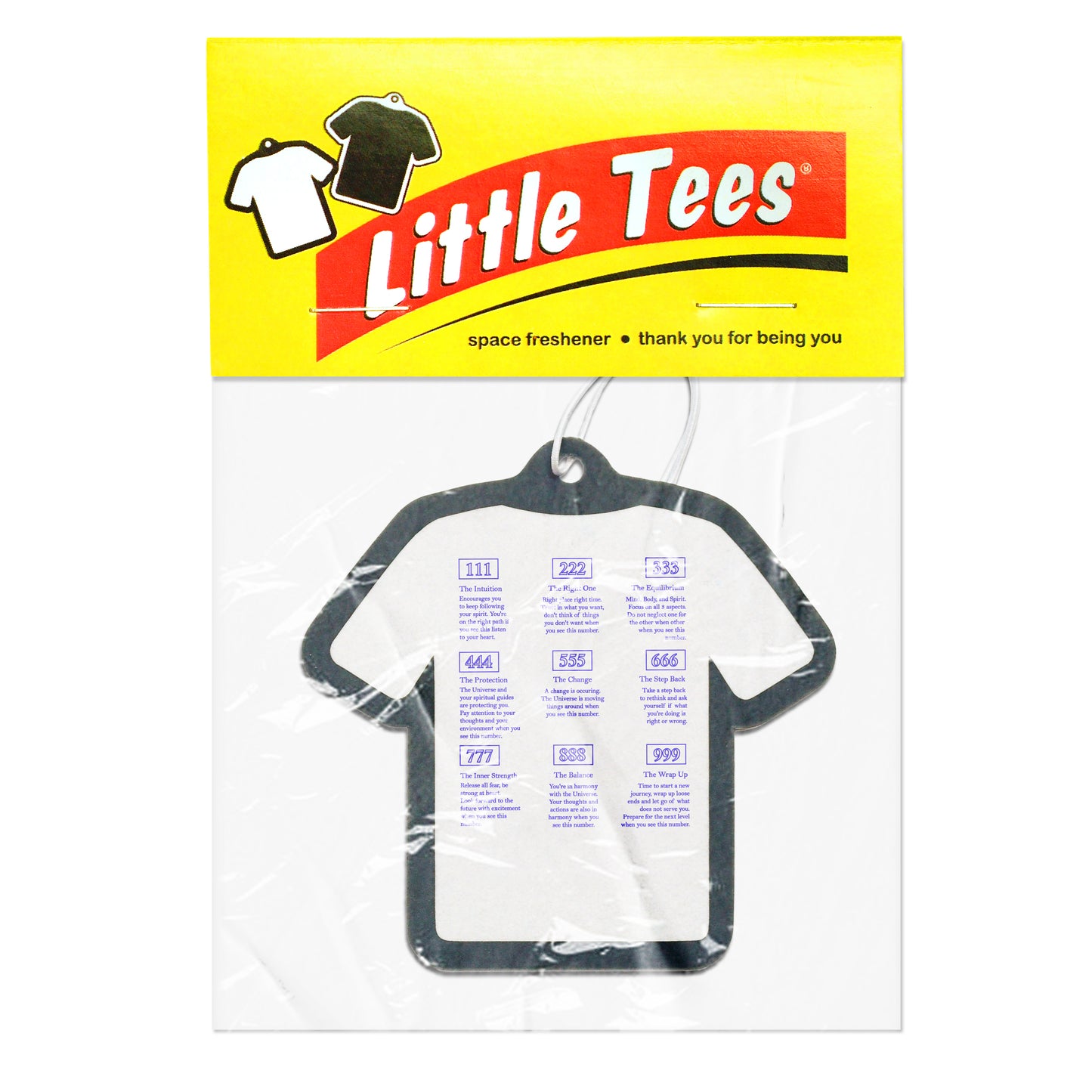Angel Numbers "Little Tees" Space Freshener
