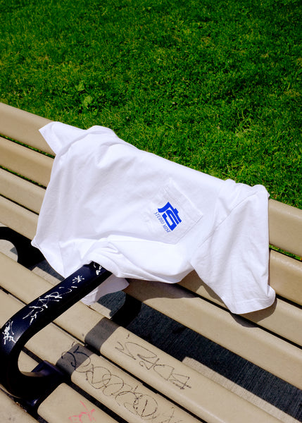 Kanji Logo Pocket T-Shirt in White