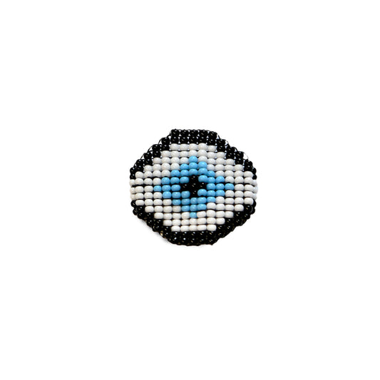 Evil Eye Beaded Ring