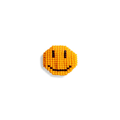 Smiley BB Beaded Ring