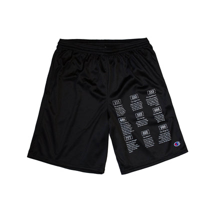 Angel Numbers x Champion Ball Shorts in Black