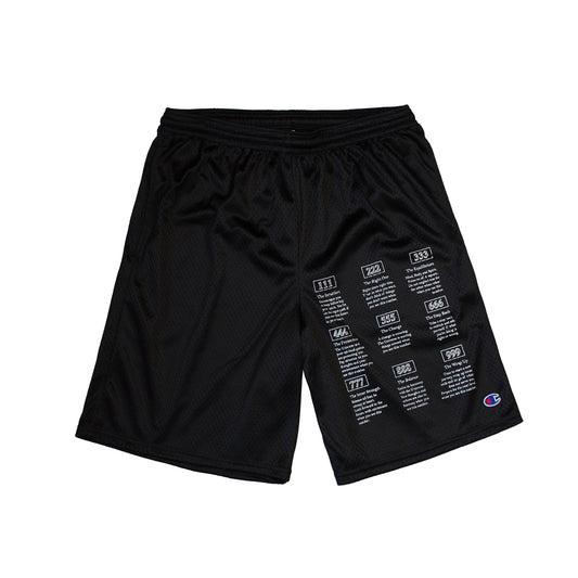 Angel Numbers x Champion Ball Shorts in Black