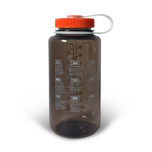 Angel Numbers x Nalgene 32oz Sustain Bottle in Black Orange (Pre Order)